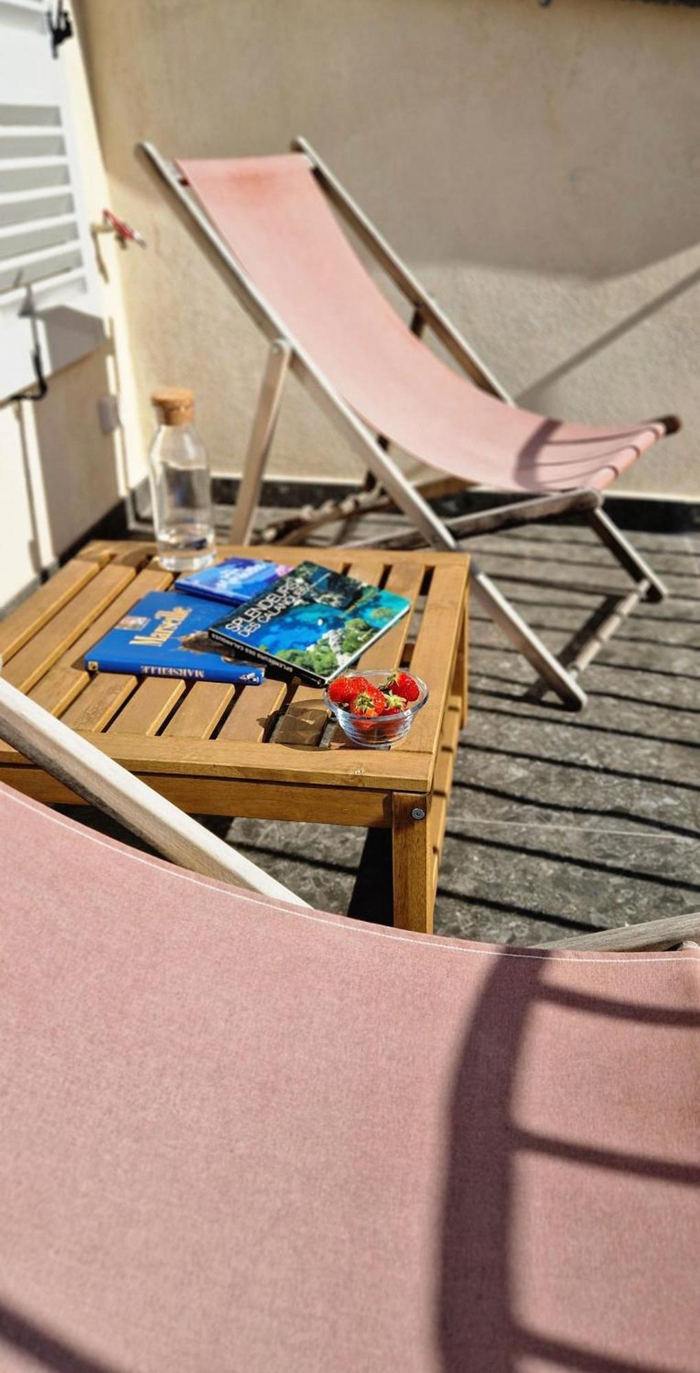 Terrasse - Hyper Centre - 2 Chambres - Parking Gratuit - Calme & Lumineux - Arrivee Autonome Marseille Bagian luar foto
