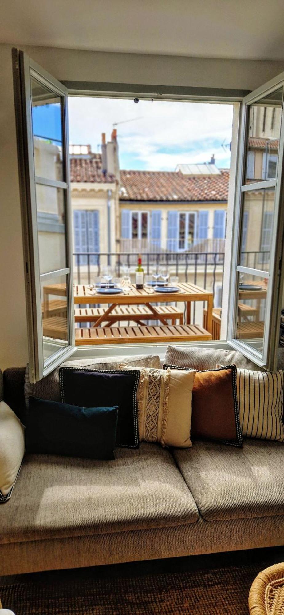 Terrasse - Hyper Centre - 2 Chambres - Parking Gratuit - Calme & Lumineux - Arrivee Autonome Marseille Bagian luar foto