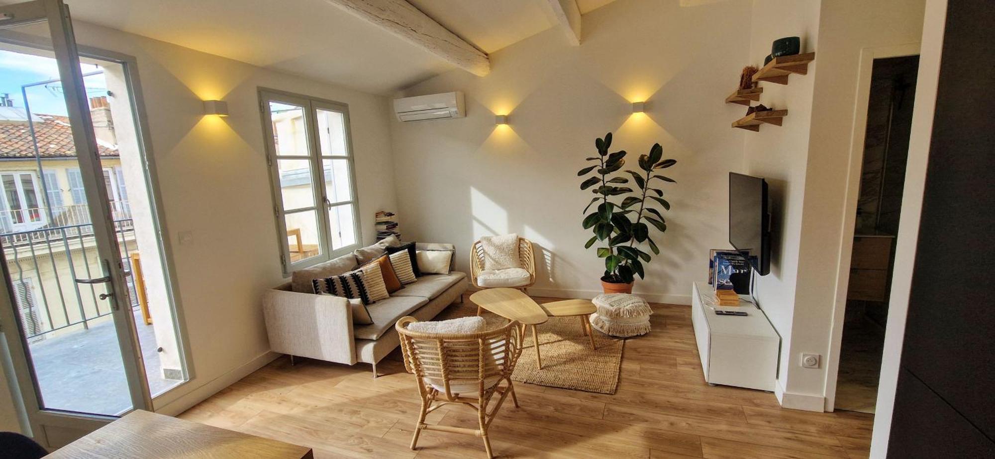 Terrasse - Hyper Centre - 2 Chambres - Parking Gratuit - Calme & Lumineux - Arrivee Autonome Marseille Bagian luar foto